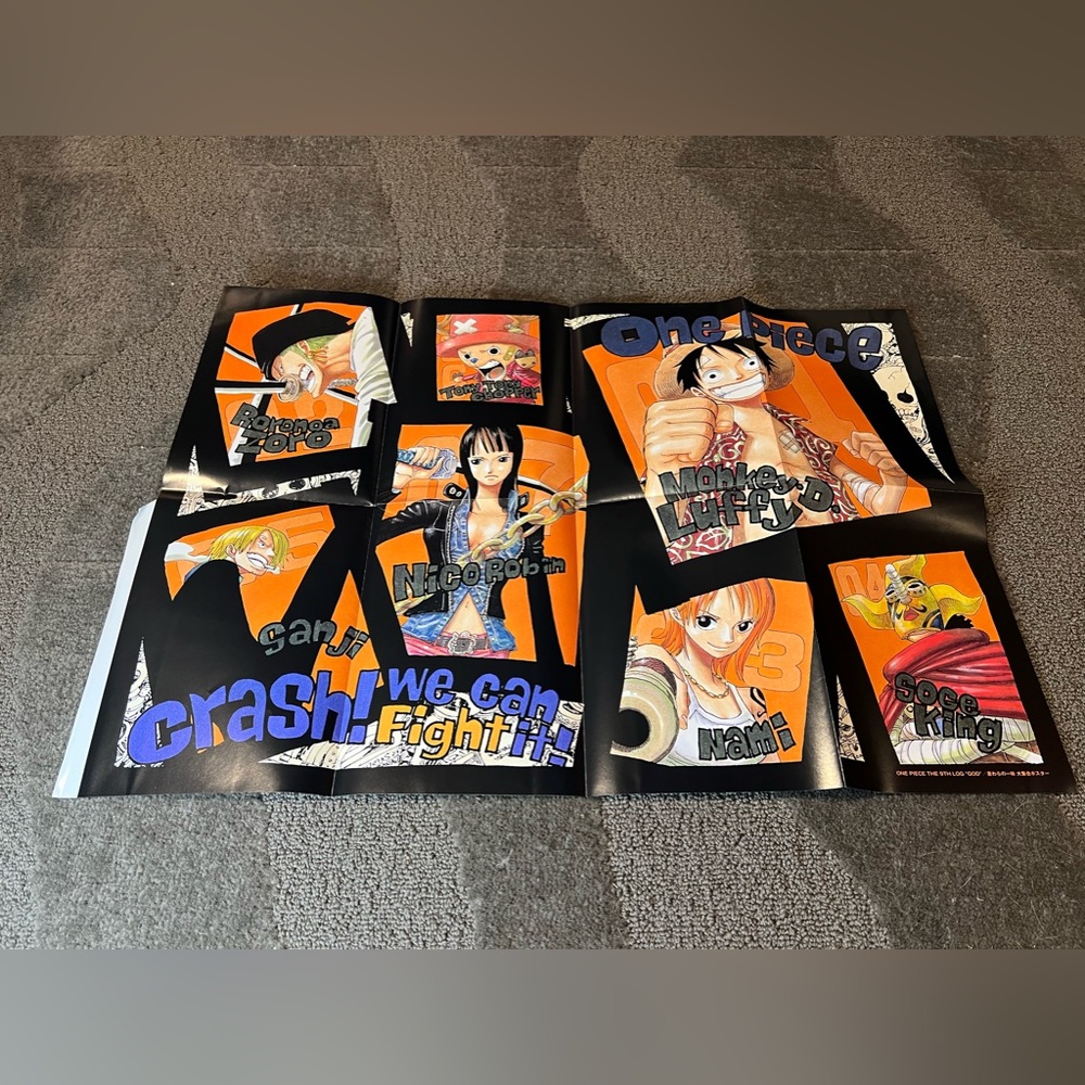 Shonen Jump Magazine One Piece Poster 9th Log Japan Exclusive Anime Manga Toei